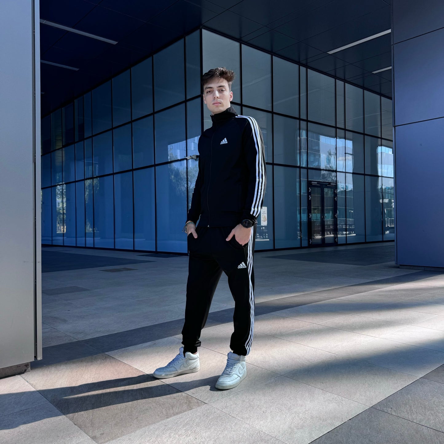 Trening de bărbat - Easy Black Stripes