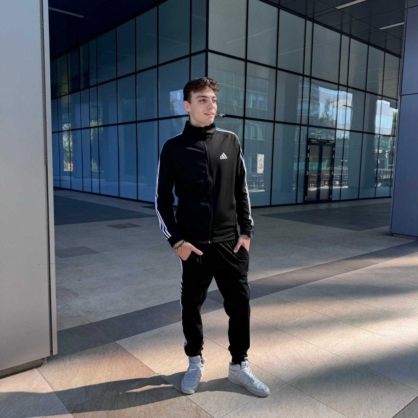 Trening de bărbat - Easy Black Stripes