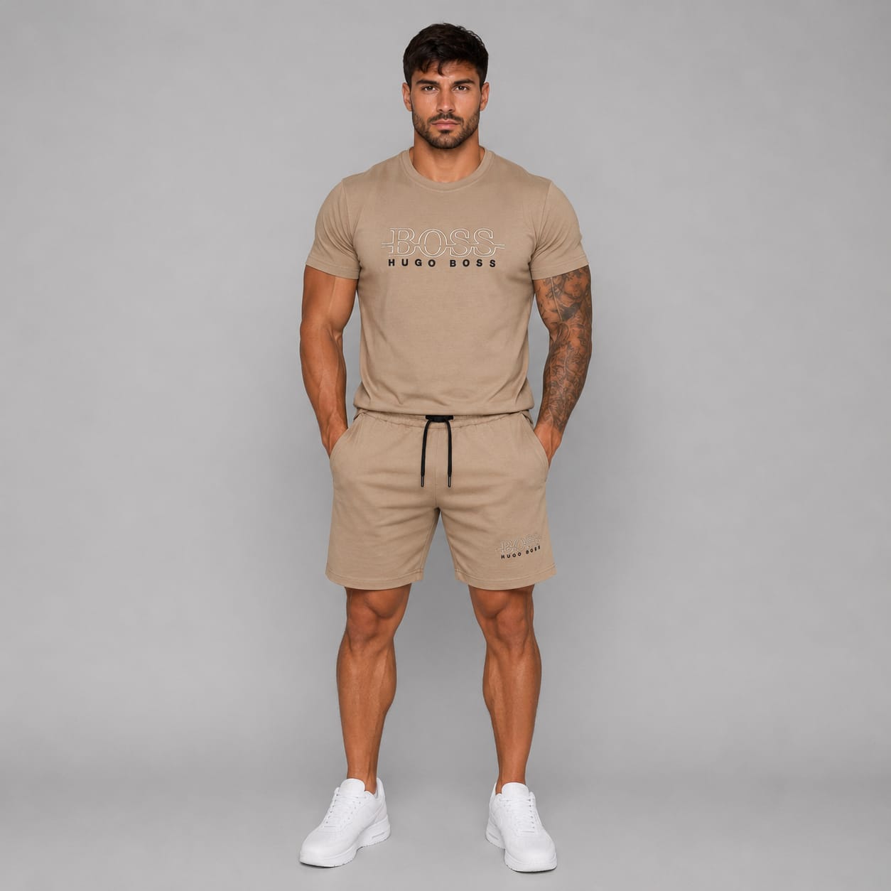 Compleu de vara barbat - Beige Rhythm